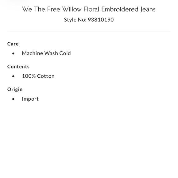 Free People We the Free Willow Floral Embroidered Jeans in Forget Me Not - Picture 8 of 12